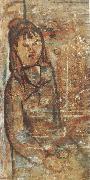 Amedeo Modigliani Femme assise tenant un verre (mk39) china oil painting reproduction